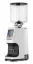 White electric coffee grinder Eureka Atom Specialty 75 with an integrated display for easy operation. 