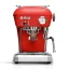 Červený pákový kávovar Ascaso Dream PID s nastavením teploty.