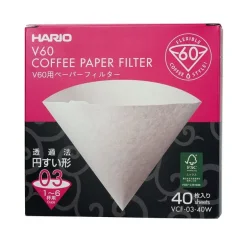 Hario V60-03 papírové filtry VCF-03-40W 40 ks