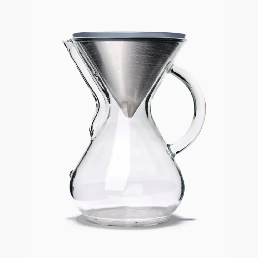 Metal filter by Able in a Chemex container.