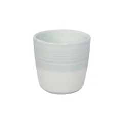 Porcelánový espresso hrnček Loveramics Dale Harris v bielo-azúrovej farbe s objemom 80 ml.