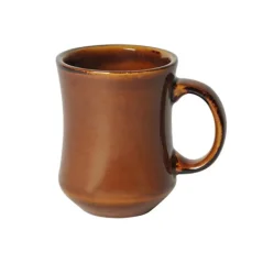 Taza de porcelana marrón Loveramics Hutch de 250 ml, perfecta para café filtrado y té.