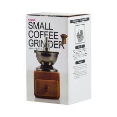 Hario MM-2 coffee grinder with ceramic burrs and walnut wood
