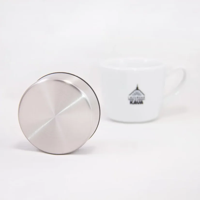 Asobu Le Baton 500 ml silver thermal mug made of plastic, perfect for keeping beverages warm on the go.