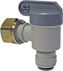 Wénkelofspärhahn John Guest 1/2" op 3/8"