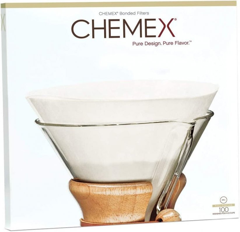 "Chemex FP-1" popieriniai filtrai 4-13 puodelių kavos (100 vnt.)