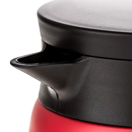Thermos Hario Insulated Server V60-02 en acier inoxydable de 600 ml de couleur rouge, idéal pour garder votre café chaud.