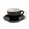 ClubHouse cup and saucer Rosa, 160 ml, black