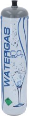 CO2-Drockfläsch mat Opdrock Watergas an engem schwaarze Ventil uewen. CO2-Drockfläsch mat Opdrock Watergas an engem schwaarze Ventil uewen.