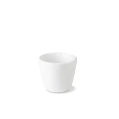 White porcelain cup without a handle from the Optimo collection by G. Benedikt, 140 ml capacity.