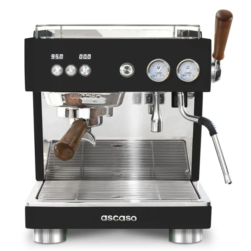 Black Ascaso Baby T espresso machine.