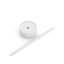 Gobelet isotherme avec paille pour boissons froides en couleur blanche.