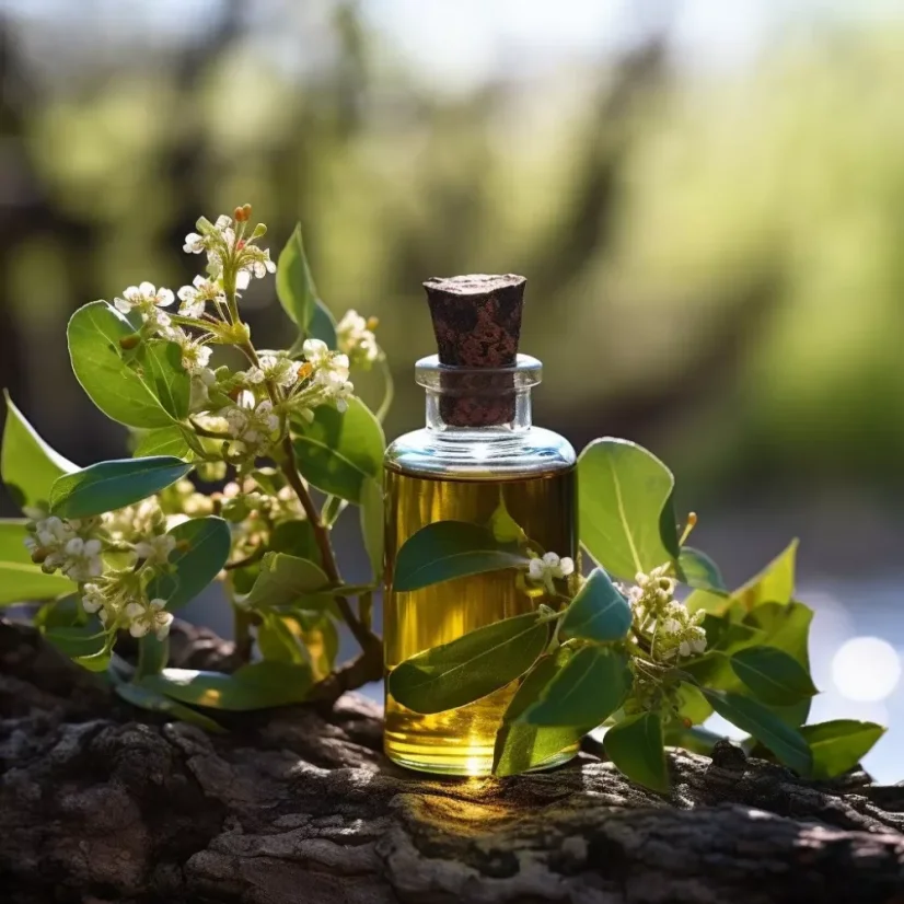 Huile essentielle de myrte de 10 ml avec certification d'agriculture durable.