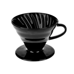 Ceramic dripper in black, Hario V60-02