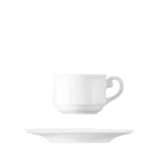 Porzellantasse für die Kaffeezubereitung mit einem Volumen von 200 ml.