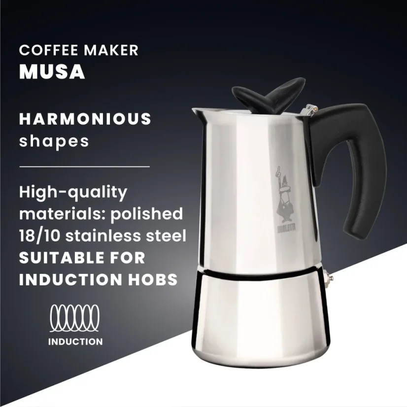 Tetera Bialetti Musa moka para 4 tazas
