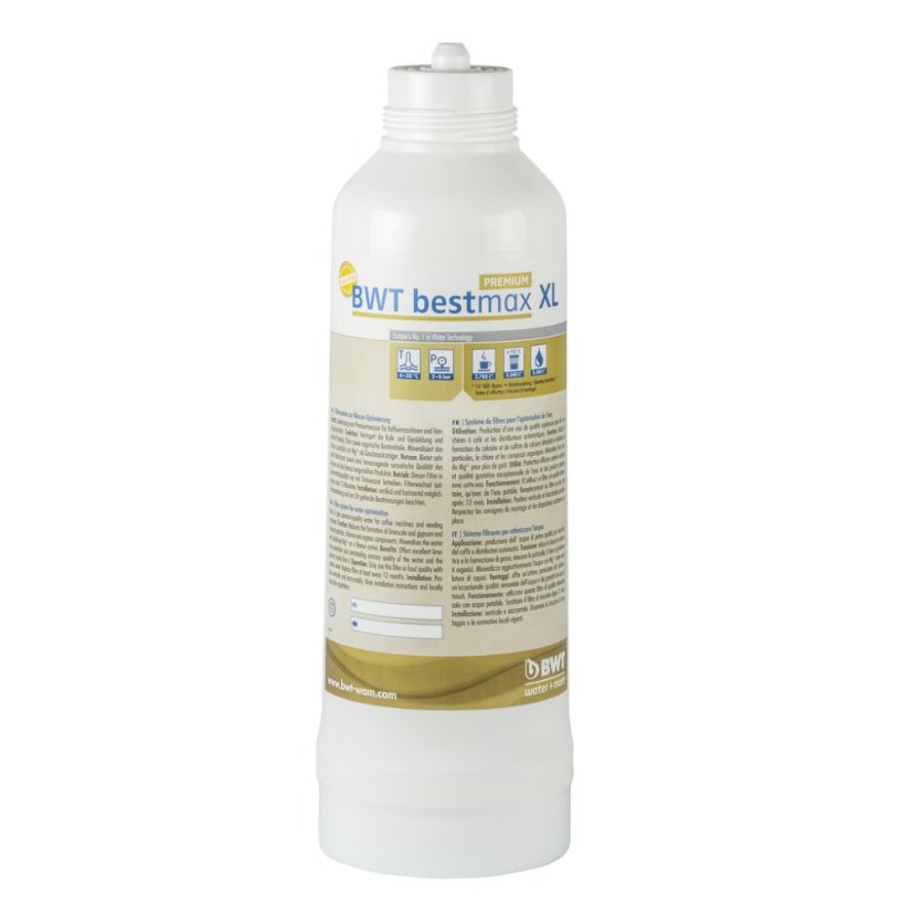 Cartucho filtrante BWT Bestmax premium XL para agua filtrada.