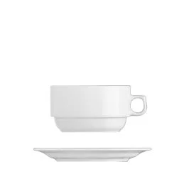 weiße Latte-Tasse mit Aufdruck von Prag
