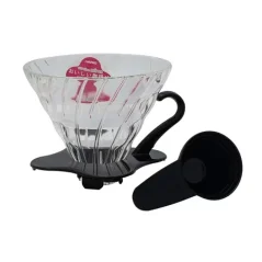 Dripper en verre Hario V60 02 noir Dripper en verre Hario V60 02 noir