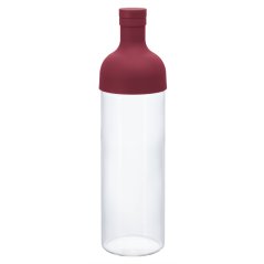 Hűtött tea palack, Hario Filter-In Bottle bordó színben. Űrtartalom 750 ml.