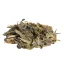 Green tea China Sencha Special BIO on a white background, side view