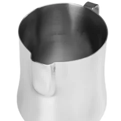 Silver Motta Aurora milk pitcher with a capacity of 350 ml.