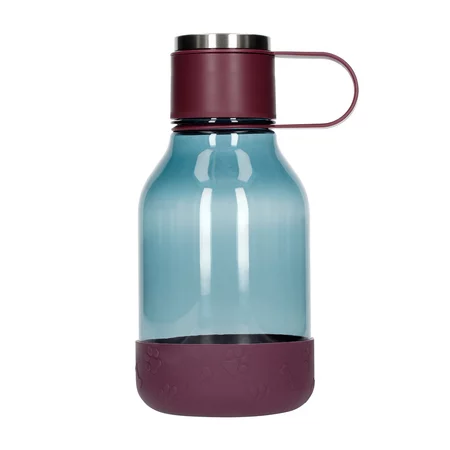 Termo botella Asobu Dog Bowl Tritan morada con capacidad de 1500 ml, ideal para viajes.