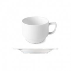 white Time cup for cappuccino