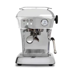 Espressomaschine Ascaso Dream ONE in glänzendem Aluminium, ideal für die Zubereitung von Espresso direkt zu Hause. Espressomaschine Ascaso Dream ONE in glänzendem Aluminium, ideal für die Zubereitung von Espresso direkt zu Hause.