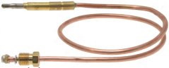 Thermoelement SIT M9x1 500 mm, Messingbolzen mat enger Gewëndehülls an enger opgerollter Kupferleedung zu enger Gewëndeenn.
