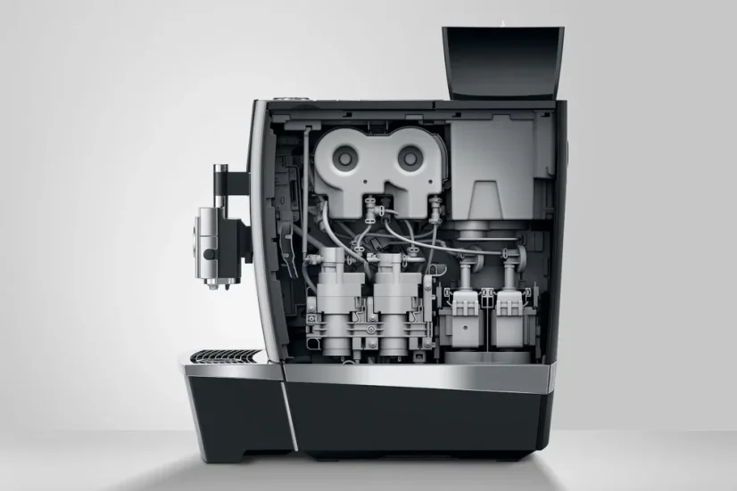 Internal of the coffee machine.