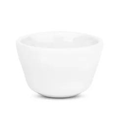 Weiße Porzellan-Cupping-Schale mit einem Volumen von 240ml von W.Wright.