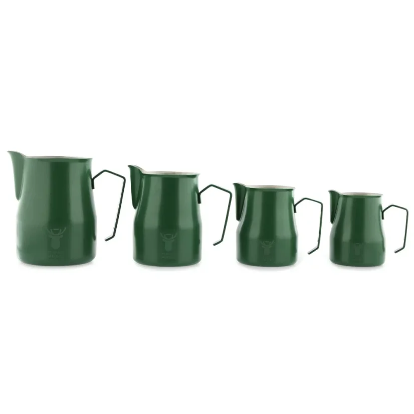Comparison of all available sizes of green Perfect Moose jugs.