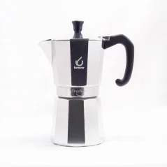 Cafetera Moka Forever Miss Prestige para 9 tazas, adecuada para calentar en gas.