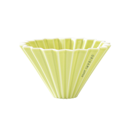 Dripper céramique Origami S vert foncé - porcelaine V60