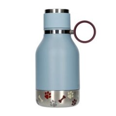 Asobu termoska pro psy s miskou 1000ml modrá - cestovní láhev