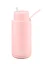 Termohrnček Frank Green Ceramic Blushed Straw Lid s objemom 1000 ml, farba ružová, vyrobený bez BPA.