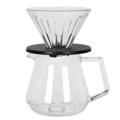 Zestaw do parzenia kawy Timemore Crystal Eye - szklany dripper + serwer o rozmiarze 01. Zestaw do parzenia kawy Timemore Crystal Eye - szklany dripper + serwer o rozmiarze 01.