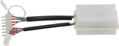 Elektronesch Plack EK 150, wäisse Plastikmodul mat engem Stecker a zwee Puer Drieder. Elektronesch Plack EK 150, wäisse Plastikmodul mat engem Stecker a zwee Puer Drieder.