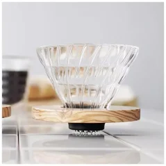 Hario V60-01 szklany Olive VDG-01-OV