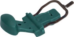 Losi-Knäppchen fir de Staang KOBOLD VK140, gréngt Plastikdeel mat engem metallesche Drotbügel. Losi-Knäppchen fir de Staang KOBOLD VK140, gréngt Plastikdeel mat engem metallesche Drotbügel.