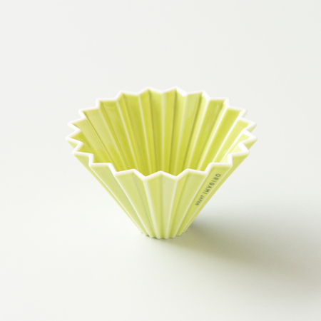 Dripper céramique Origami S vert foncé - porcelaine V60