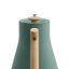 Bouilloire à eau électrique vert foncé Fellow Stagg EKG avec une poignée en bois. Bouilloire à eau électrique vert foncé Fellow Stagg EKG avec une poignée en bois.