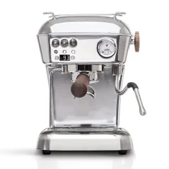Machine à café à levier argentée Ascaso Dream PID avec réglage de la température.