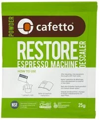 Löslig avkalkningsmedel till kaffebryggare från Cafetto Restore
