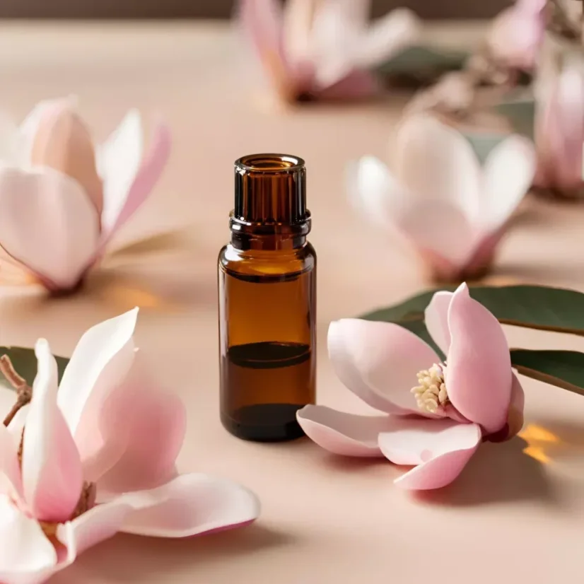 L'huile essentielle BIO de magnolia de 10 ml est une huile 100% naturelle qui offre un parfum floral pour harmoniser le corps et l'esprit.
