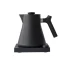 Matte black stainless steel Fellow Corvo EKG electric kettle, suitable for quick heating of water.