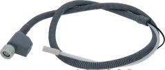 Zoufuerschlauch Aquastop Whirlpool C00372679, opgerollte grave gewellte Schlauch mat Sécherheetsventil a Sond.