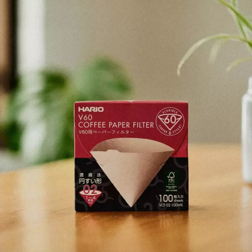 Hario VCF-02-100WK weiße Papierfilter V60-02 100 Stück