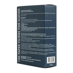 Pack mit 100 Papiertaschenfiltern der Größe L, ideal für die Zubereitung von Kaffee.